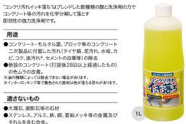 コンクリート用洗浄剤『コンクリ汚れイッキ落ち』